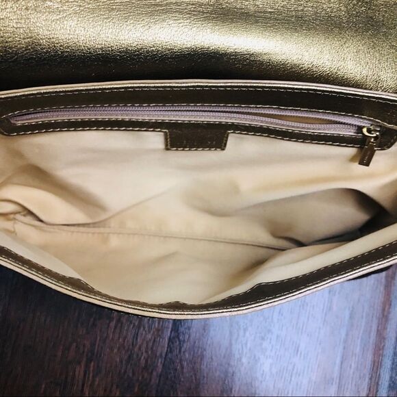 Versace Greca Quilted Gold Flap Chain Bag Rare Embroider Purse Evening - Picture 9 of 10
